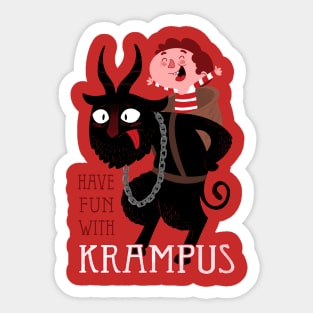 Have Fun With Krampus Sticker